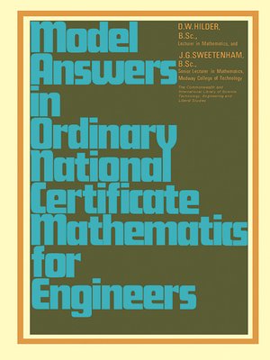 cover image of Model Answers in Ordinary National Certificate Mathematics for Engineers